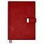 Ежедневник недат. А5+ 160л 170х245 "Шеврет" красный, иск.кожа, мягкий переплет, съемная обл., офсет, ляссе, подар.карт.коробка — 2995281 — 2