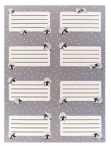 Наклейки для тетрадей 24 штуки "Овечки"