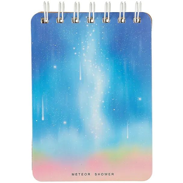Блокнот А6 80л лин. 100*140 "Meteor shower" на спирали, ассорти 262056 — 4