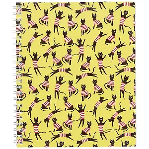 Тетрадь в клетку Unnika, "Кот в полоску", 96 листов, в ассортименте