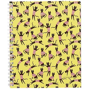 Тетрадь в клетку Unnika, "Кот в полоску", 96 листов, в ассортименте 253634