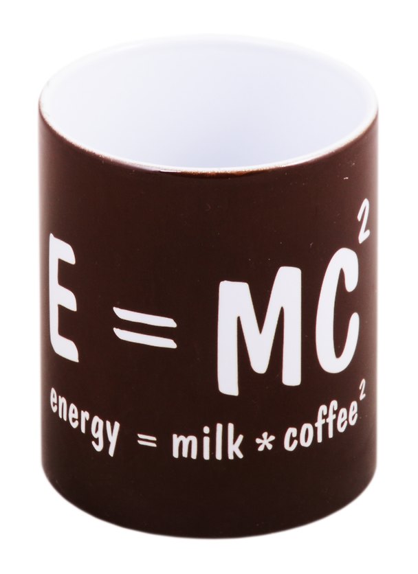 Кружка E=MC (Energy=milk*coffee) (керамика) (330мл) (коробка) 2820713 — 1