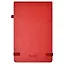 Книга для записей А5 96л лин. "ПАПИР КРАСНЫЙ" кожзам, тв.переплет — 2938775 — 2