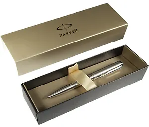 Ручка шариковая Parker, Vector Stainless Steel, подарочная
