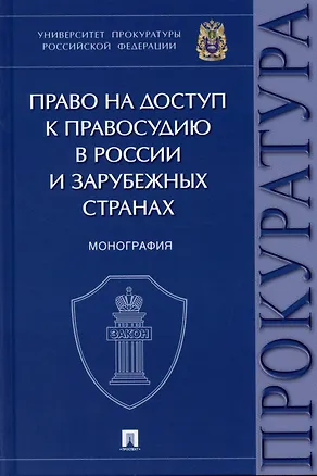 Книга Право на доступ к правосудию в России и зарубежных странах. Монография. (Ирина Чащина)