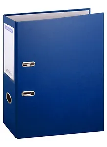 Папка архивная 70мм А4 синяя, бумвинил, прозр.карман