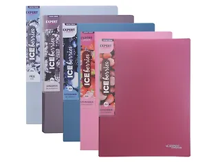 Папка 4кольца А4 "Trend ICEberries" 17мм, пластик, ассорти, Expert Complete 3136867