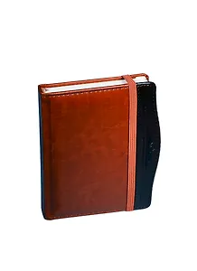 Ежедневник недат. А6 152л "Classic. Combi" коричневый, на резинке, иск.кожа, поролон, тон.бумага, справ.мат-лы, ляссе, Listoff