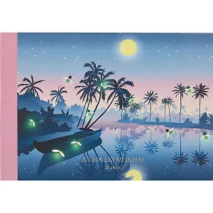 Альбом для рисования Listoff, "Летняя ночь", А4, 30 листов, на склейке