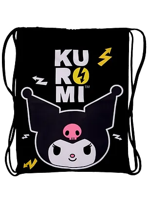 Мешок для сменной обуви "Kuromi", черный, 36 х 47 см 2978271