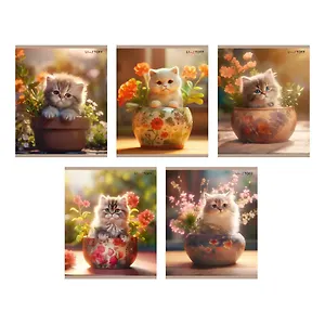 Тетрадь в клетку Listoff, "Пушистые и красивые", 48 листов, в ассортименте