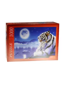 Пазл РЫЖИЙ КОТ 1000 эл. 68,5*48,5см. Белые тигры под луной МГ1000-7339