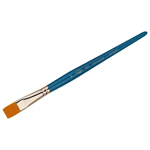 Кисть художественная №14 "Галерея", синтетика, плоская, короткая ручка, Гамма