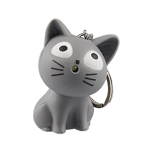 Брелок-фонарик со звуком Котенок (пластик) (12-02200-F-90)