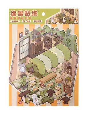 Набор наклеек-румбокс для создания миниатюрных сцен размер 180х130мм арт. 72277 3119891