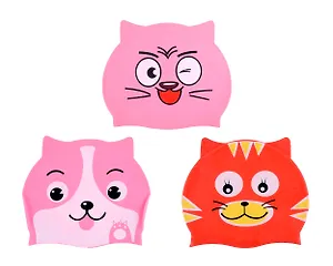 Шапочка для бассейна силиконовая, детская, в ассортименте