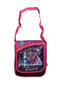 Сумка молодежная "Мonster high" 24*21*16см, сатин, ремень через плечо, Centrum