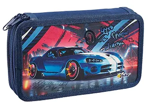 Пенал 2 отделения "Авторитм" 19*11, молния