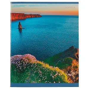 Тетрадь в клетку Unnika, "Волшебные пейзажи", 80 листов, в ассортименте