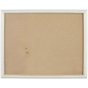 Рама со стеклом, белая с золотом, 35 х 45 см