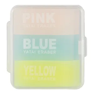 Набор ластиков «Three colour», 3 штуки