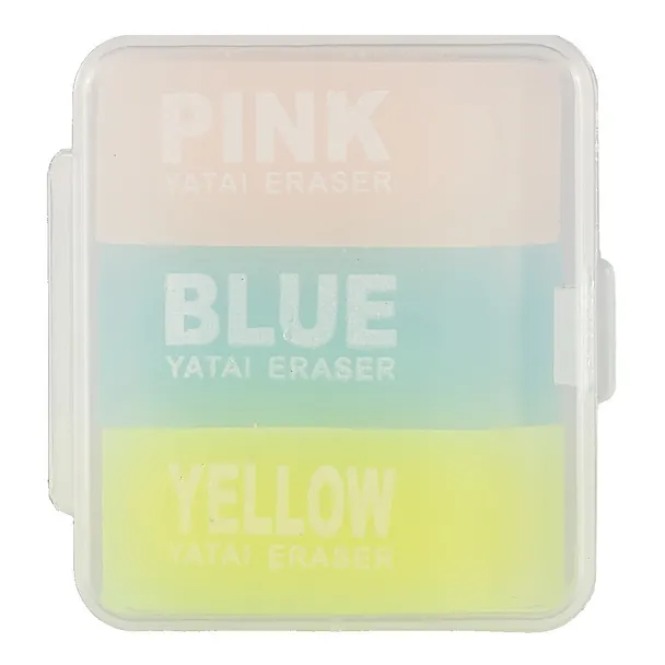 Ластик «Three colour», 3 штуки, в ассортименте 243360 — 1