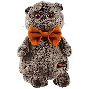 Игрушка мягкая Budi Basa, Басик в рыжем бархатном банте 25см 2497389