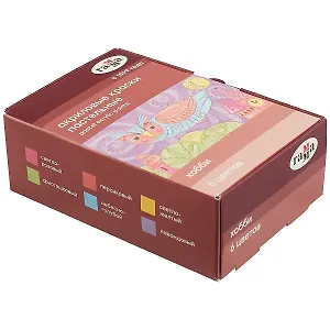 Краски акриловые 6цв  20мл "Хобби" пастельные цвета, к/к