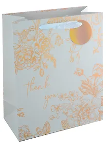 Пакет А4 26*32*12,5 "Thank you" жен., бум., тиснение золот.фольгой, тег