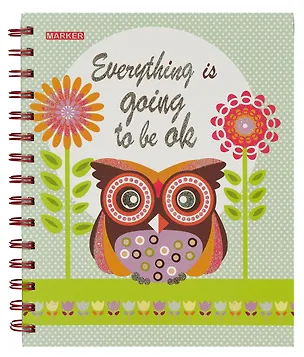 Тетрадь в клетку Marker Arte, "Совы", 100 листов, в ассортименте 238066