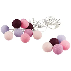 Гирлянда светодиодная лавандовая расцветка  (20 шариков) (ПВХ бокс) 2685490