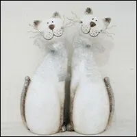 Фигурка декоративная "Кошка" 137990, H 21 см, 2 в 2332199