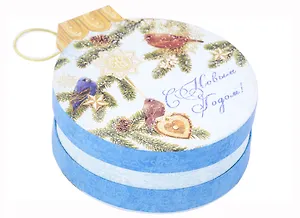 Коробка подарочная "Зимние птицы" 12*13,4*5 Новый год, картон