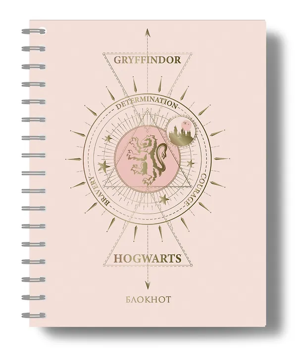 Гарри Поттер. Гриффиндор. Блокнот в точку (bullet journal, 162x210мм, твердая обложка, пружина, бумага 120 стр.) 2924906 — 2