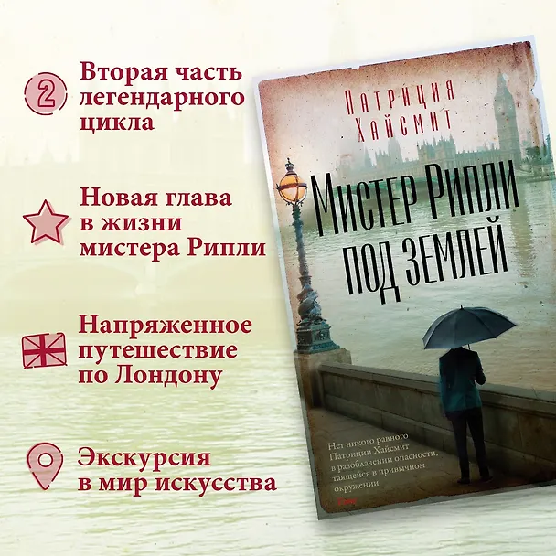 Книга Мистер Рипли под землей (Патриция Хайсмит) — 6