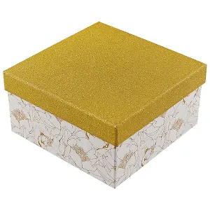 Подарочная коробка «Glitter flowers», 17 х 17 см