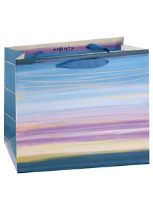 Пакет А4 26*32*12 "Разноцветные линии" нейтр., бум.