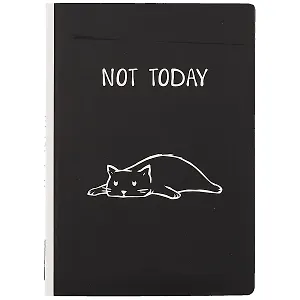Блокнот Not today (кот)