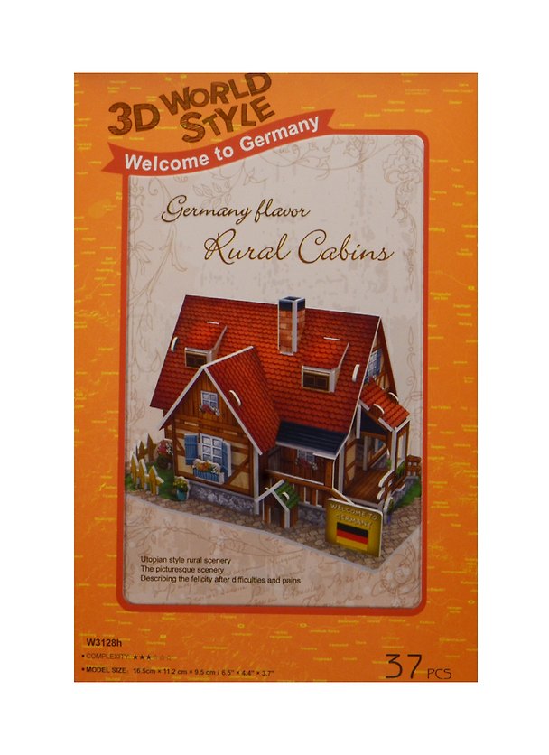 Конструктор 3D Здания Германия Rugal Gabins (W3128h) (11069404) (37 дет.) (16,5х11,2х9,5см) (3 2475944 — 1