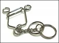 Головоломка металлическая голубая (002501)