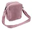Сумочка на молнии кросс-боди (розовая) (вельвет) (16х14х6) (12-HanMa-765) — 3041179 — 3
