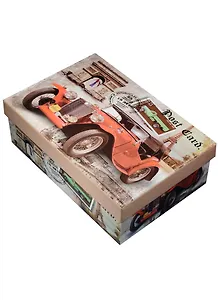 Коробка подарочная "Ретро автомобиль" 18*12*7см, картон