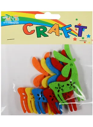 Набор для творчества Вырубка из фетра Олень, 5шт, 7,5см 2548603