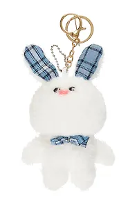 Брелок Зайка с бантиком (плюш) (10см) (12-0644-E10)