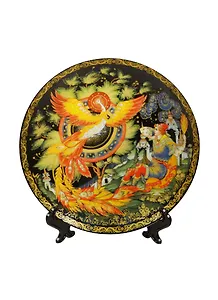 Тарелка настенная с подставкой Русские народные мотивы (D=21см) (6642001)