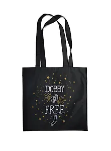 Сумка-шоппер Добби свободен! (черная, 38х43 см)