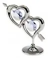 Миниатюра Два сердца (U0236-001-CBL) серебристого цвета… 2296957