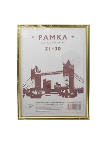 Фоторамка пластик 21*30 золото, Спейс