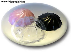 Пластиковая форма для мыла Зефир большой