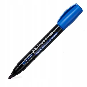 Маркер перманентный синий, скошенный, Faber-Castell 215007